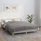 VIDAXL Coperta debole 220x230 cm 15 kg di tessuto grigio