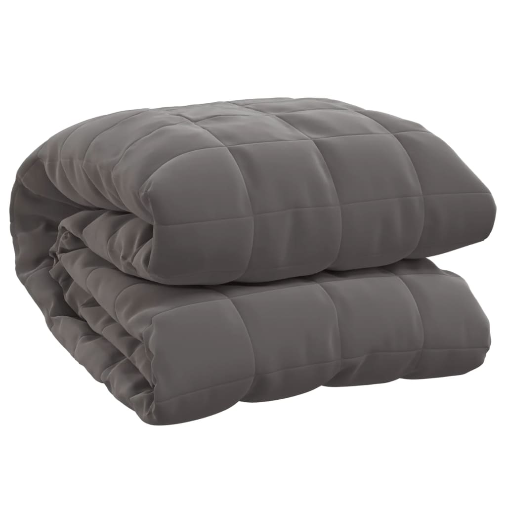 Vidaxl Weakage Manta 220x240 cm 15 kg de tela gris