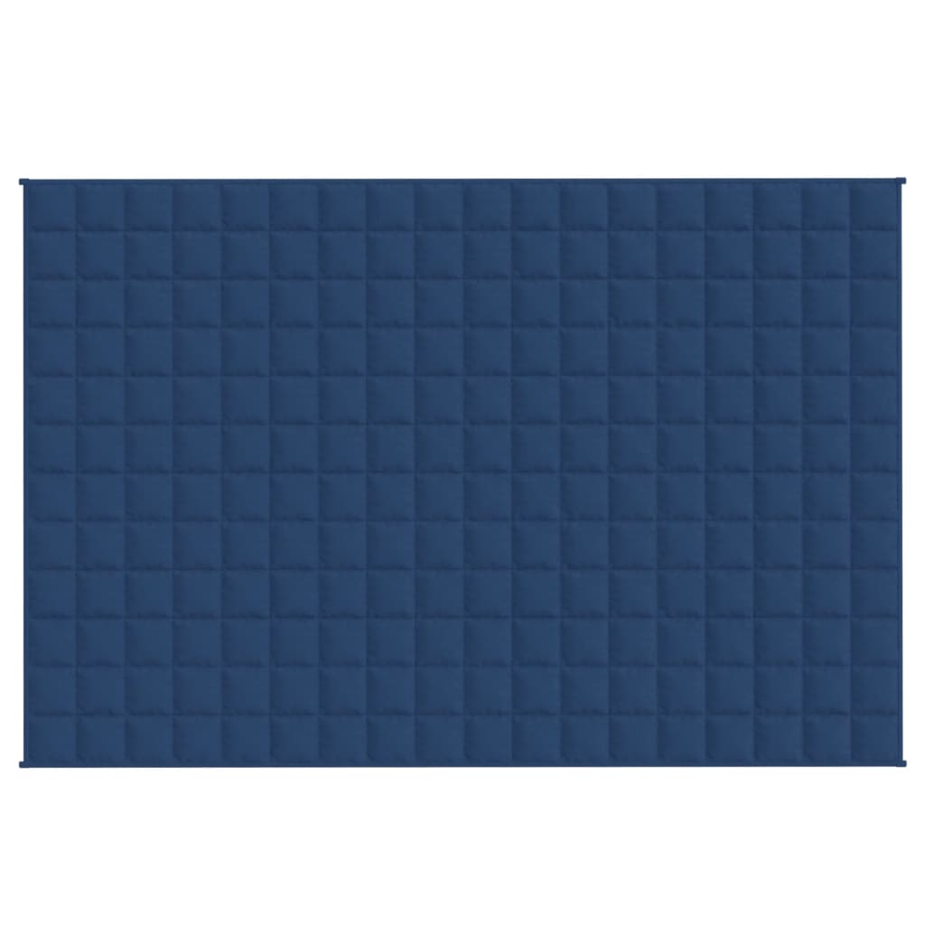 VIDAXL Coperta debole 122x183 cm 5 kg di tessuto blu