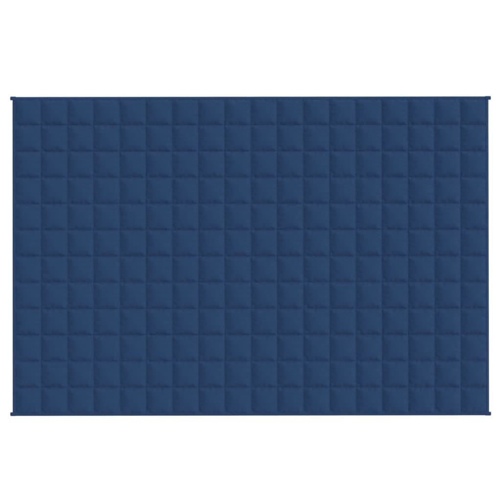 VIDAXL Coperta debole 137x200 cm 10 kg di tessuto blu