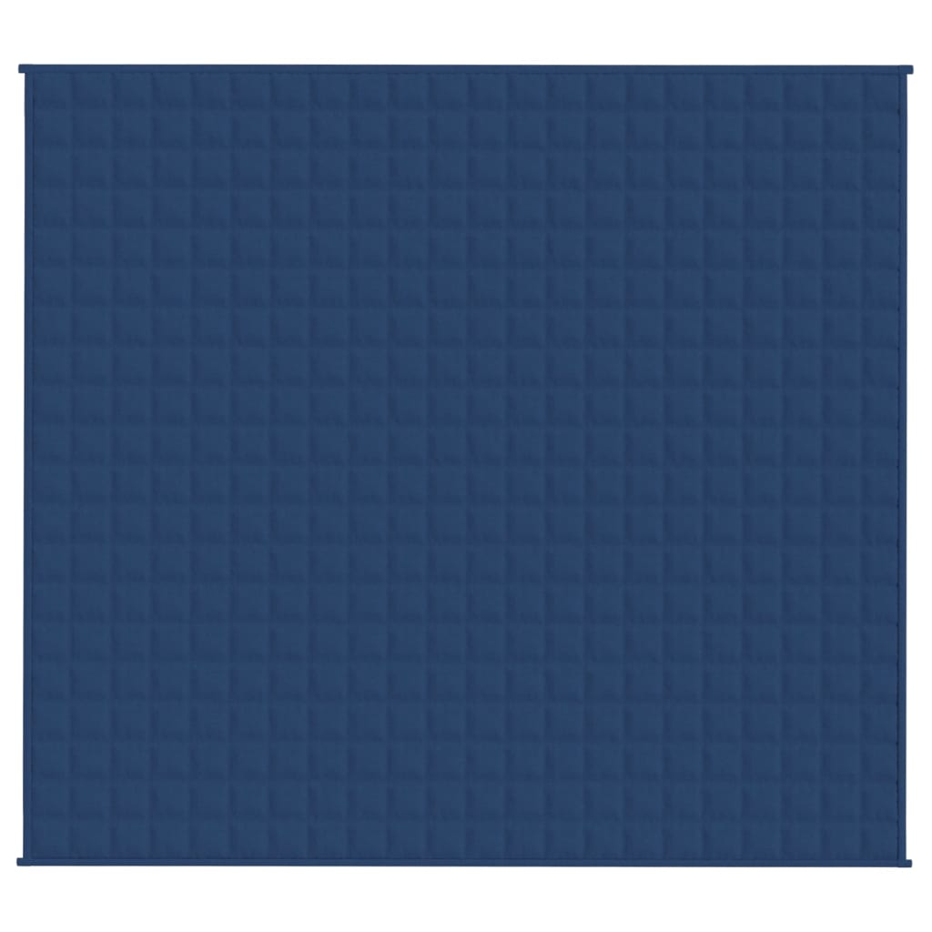 VIDAXL Coperta debole 200x220 cm 9 kg di tessuto blu