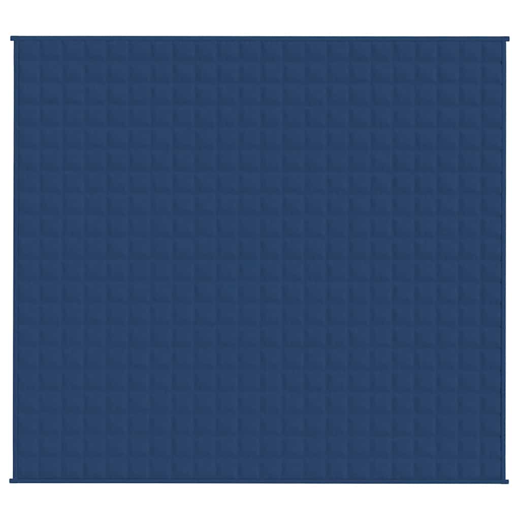 VIDAXL Coperta debole 200x230 cm 9 kg di tessuto blu