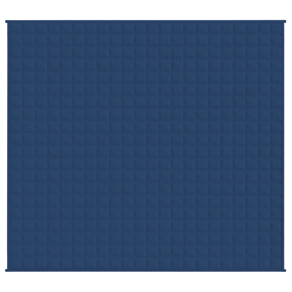 VIDAXL Coperta debole 220x230 cm 11 kg di tessuto blu