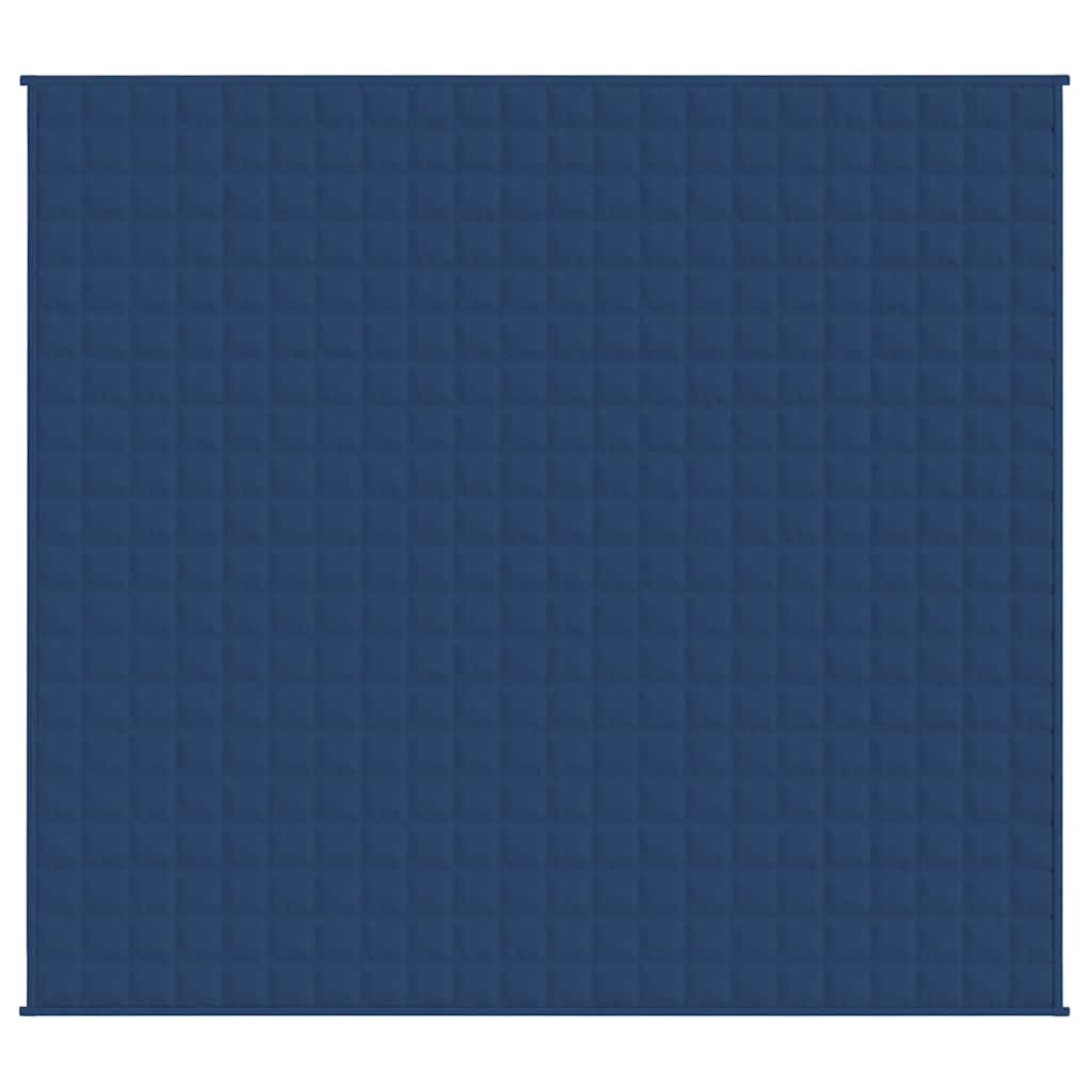 VIDAXL Coperta debole 220x240 cm 11 kg di tessuto blu