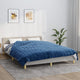 VIDAXL Coperta debole 220x230 cm 15 kg di tessuto blu