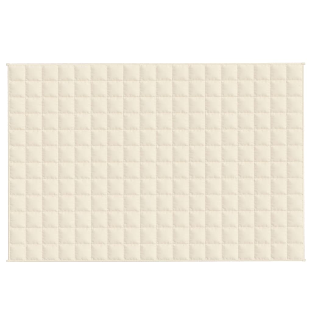 Vidaxl Weakage Blanket 122x183 cm 5 kg de crema ligera de tela -cocinera