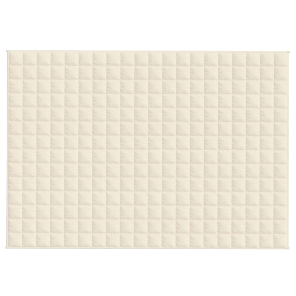 VIDAXL Coperta debole 140x200 cm 6 kg di crema leggera in tessuto