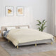 VIDAXL Coperta debole 220x240 cm 15 kg Crema leggera in tessuto
