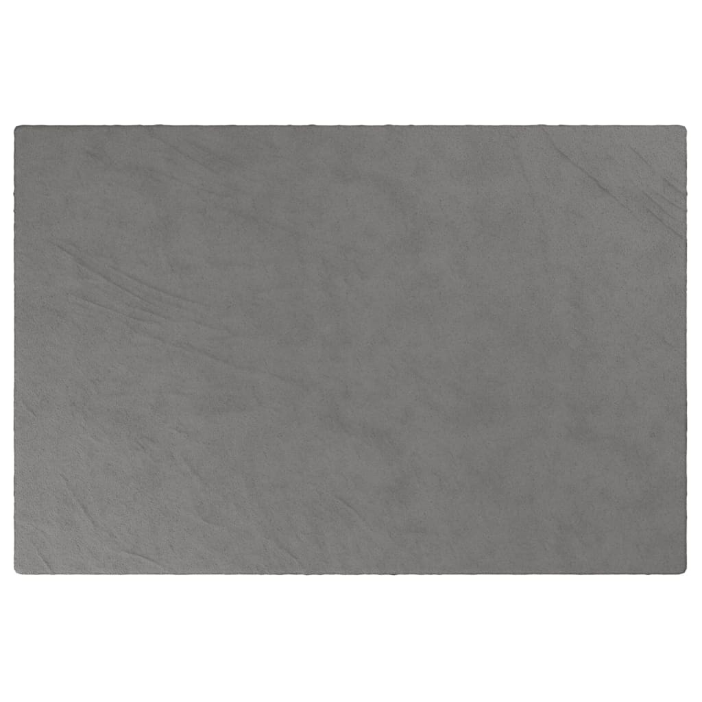 VIDAXL Coperta debole con copertina 122x183 cm 5 kg di tessuto grigio