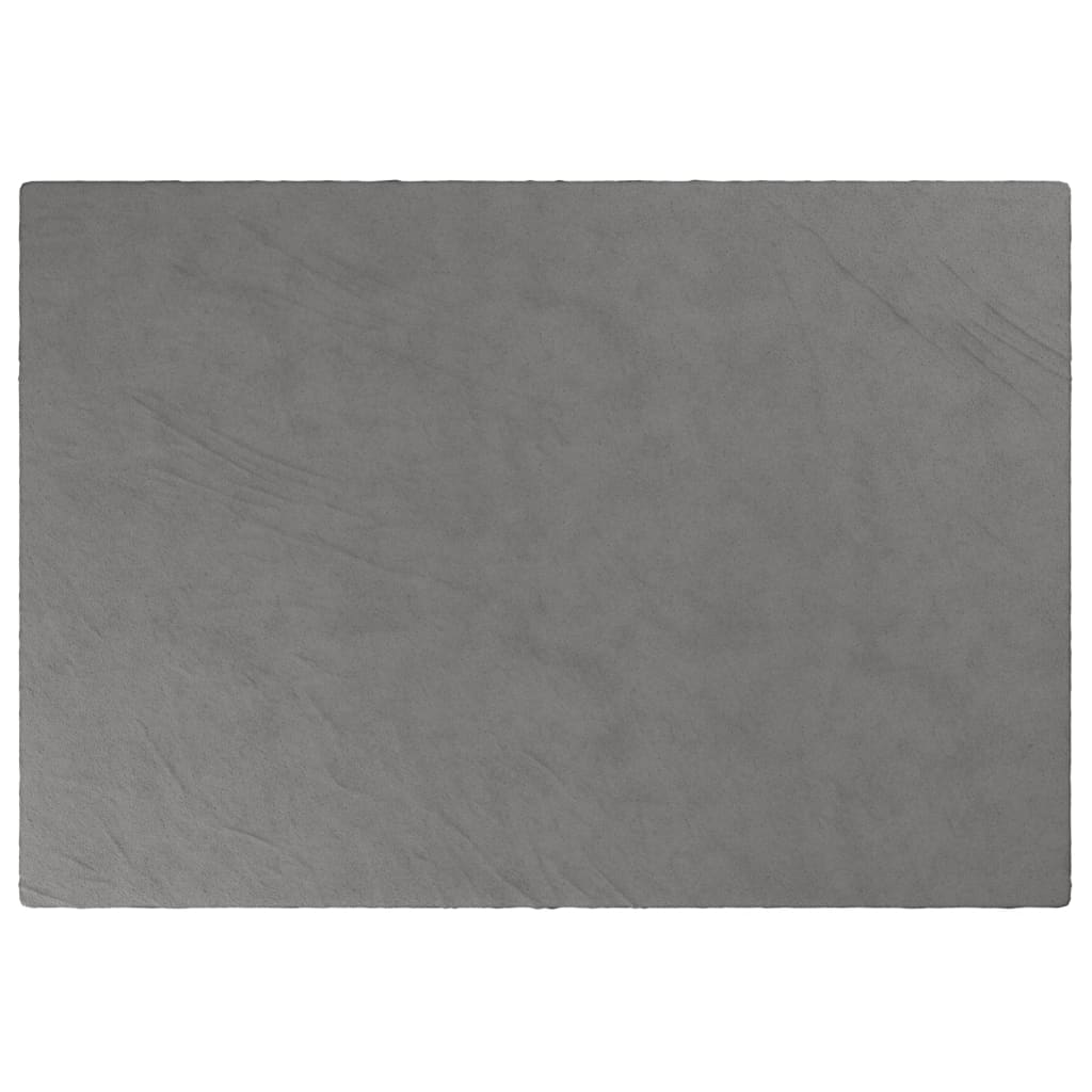 VIDAXL Coperta debole con copertina 135x200 cm 6 kg di tessuto grigio