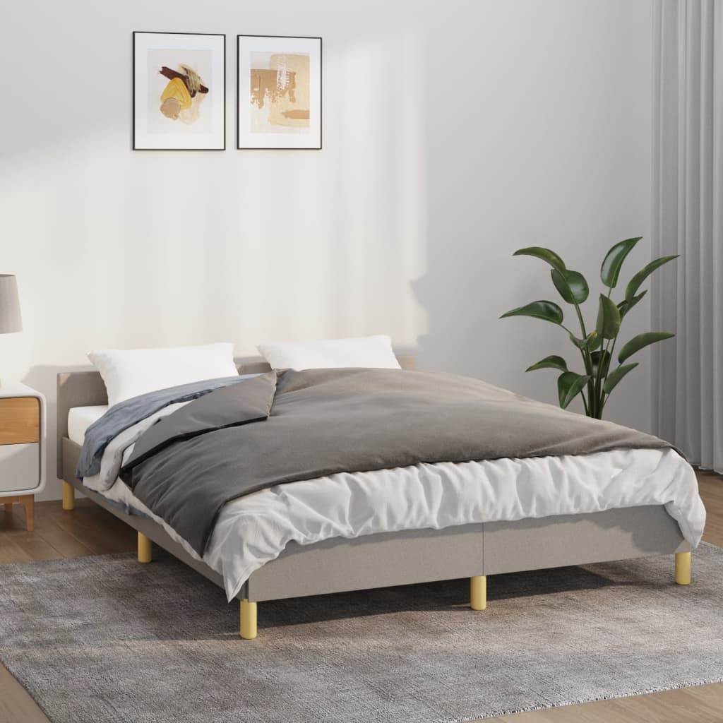 VIDAXL Coperta debole con copertina 135x200 cm 6 kg di tessuto grigio