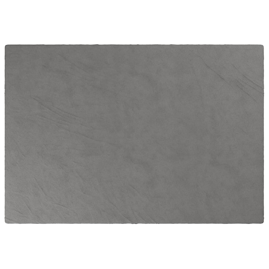 VIDAXL Coperta debole con copertura 135x200 cm 10 kg di tessuto grigio