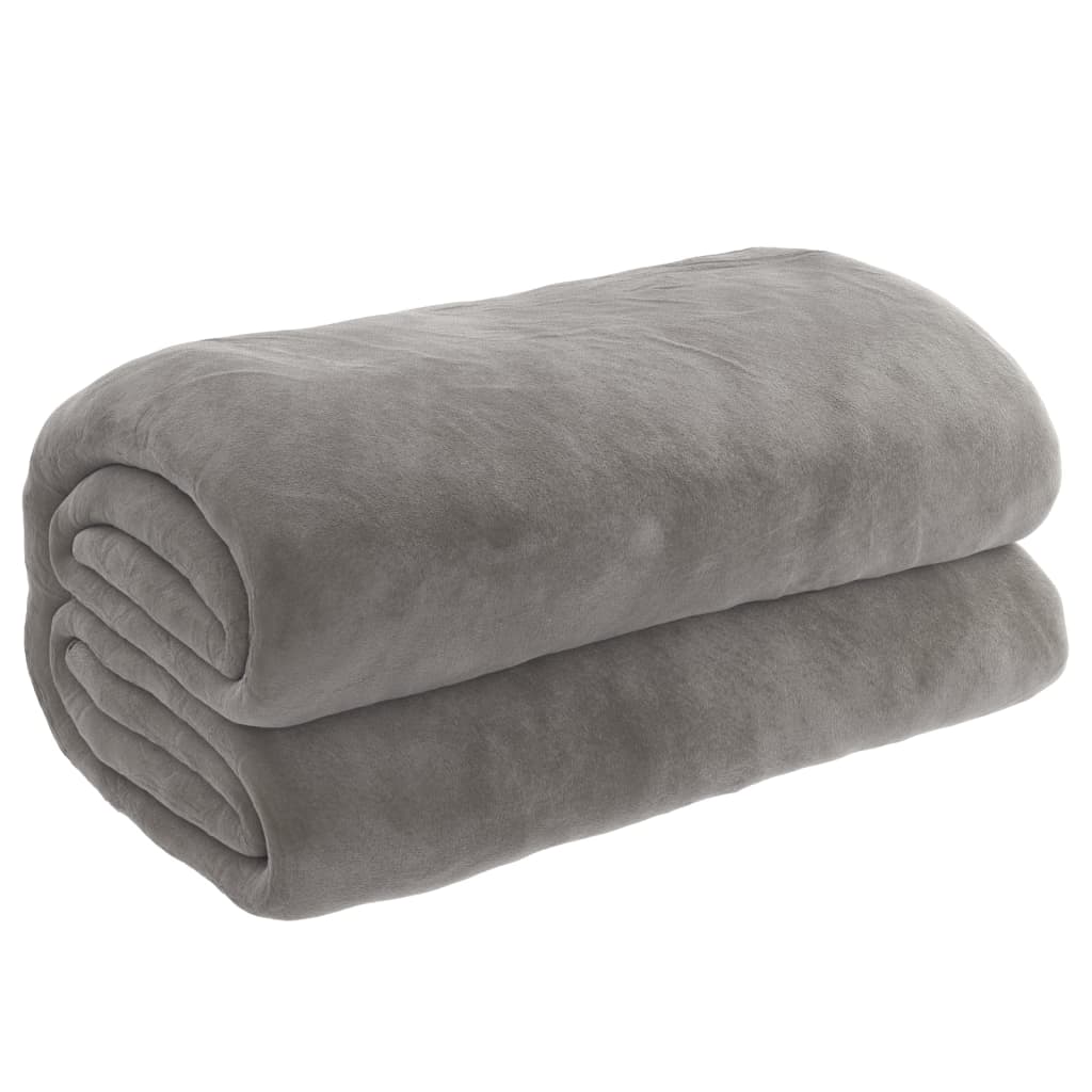 VIDAXL Coperta debole con copertura 152x203 cm 7 kg di tessuto grigio