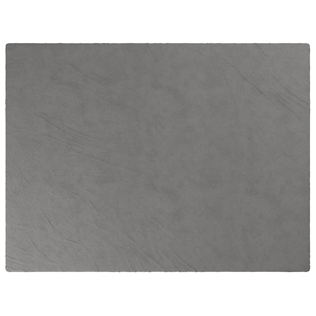 VIDAXL Coperta debole con copertura 152x203 cm 7 kg di tessuto grigio