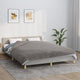 VIDAXL Coperta debole con copertina 200x230 cm 9 kg di tessuto grigio
