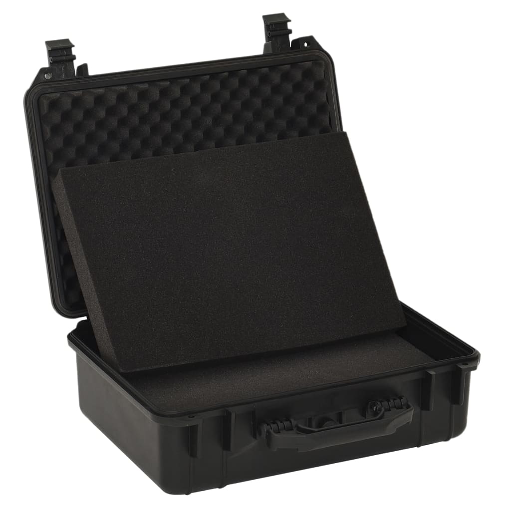 VidaXL Flightcase draagbaar 47x36x18 cm PP zwart