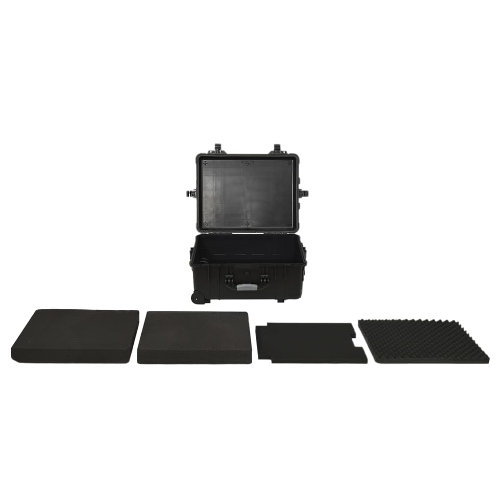 Vidaxl Flightcase on Wheels 58x45x27 cm pp nero