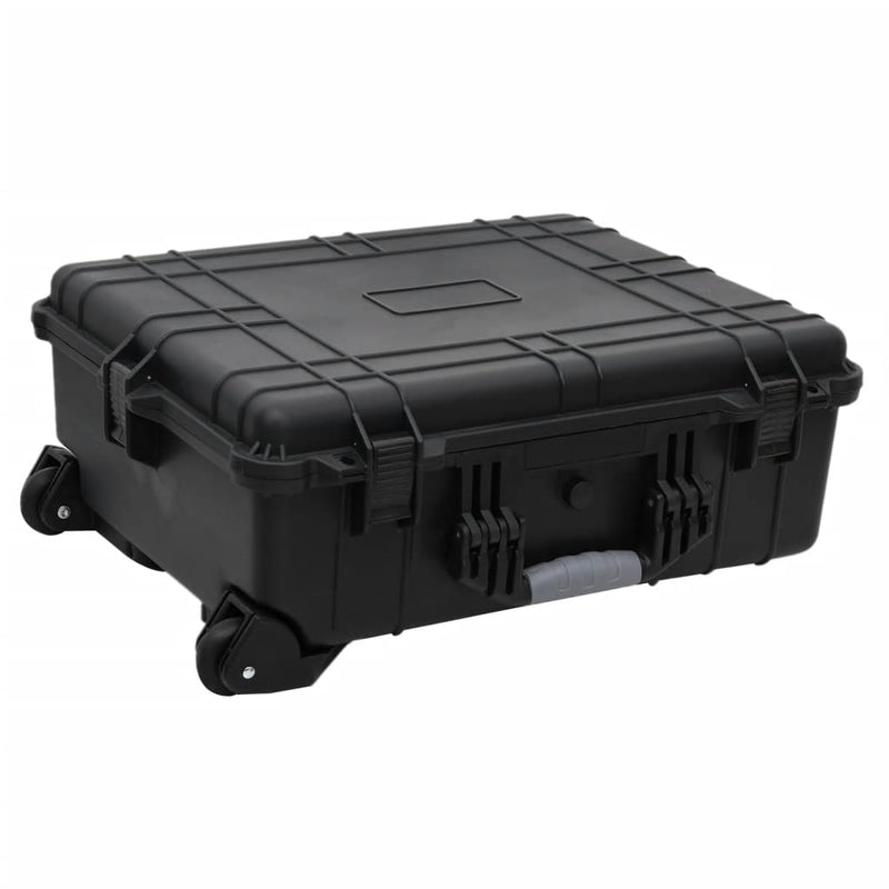 Vidaxl Flightcase on Wheels 63x50x23 cm pp nero