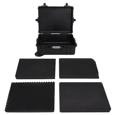 Vidaxl Flightcase on Wheels 63x50x23 cm pp nero