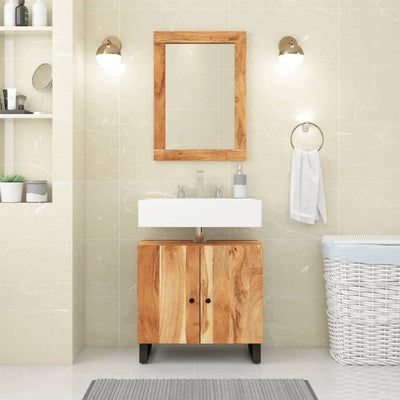 Vidaxl Mirror 70x50 cm acacia de madera y vidrio