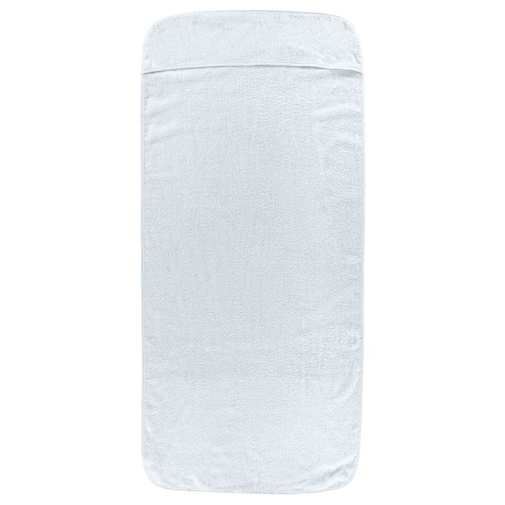 Toallas de cadena Vidaxl 2 PCS 400 g m² 60x135 cm de tela blanca
