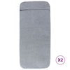 Toallas de hilo Vidaxl 2 PCS 400 g m² 60x135 cm de tela gris