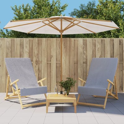Asciugamani a filo Vidaxl 2 pezzi 400 g m² 60x135 cm tessuto grigio