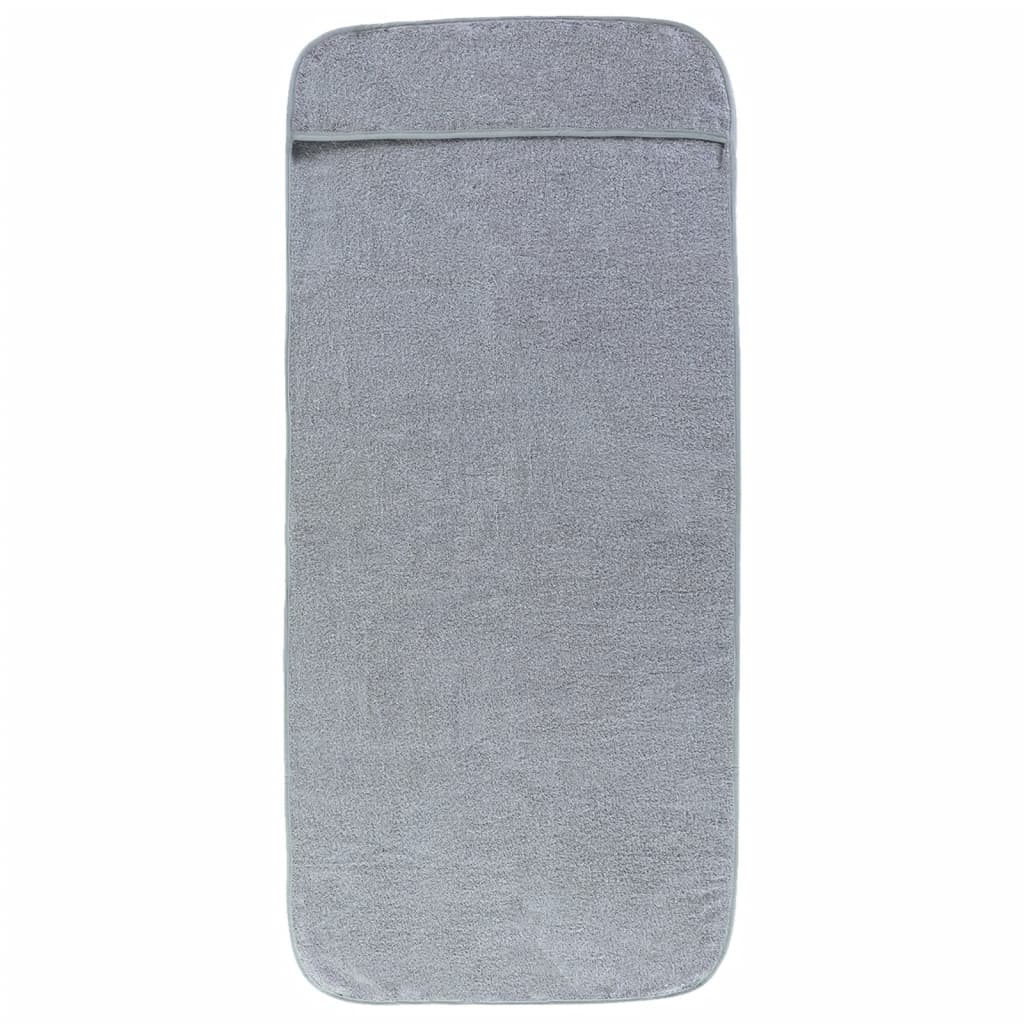 Asciugamani a filo Vidaxl 2 pezzi 400 g m² 75x200 cm tessuto grigio