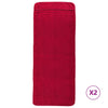 Asciugamani a filo Vidaxl 2 pezzi 400 g m² 75x200 cm tessuto rosso bordeaux rosso