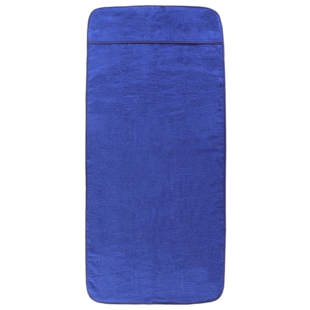 Asciugamani a filo Vidaxl 2 pezzi 400 g m² 60x135 cm tessuto blu reale