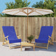 Asciugamani a filo Vidaxl 2 pezzi 400 g m² 60x135 cm tessuto blu reale