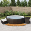 Vidaxl Hotub-bombouw Poly Rattan e Acaciahout Solid Black