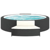 Vidaxl Spa Benches con cuscini 2 St Poly Rattan Nero