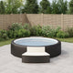 Vidaxl Spa Benches con cuscini 2 St Poly Rattan Nero