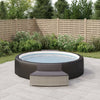 Vidaxl Spa Benches con cuscini 2 St Poly Rattan Grey