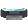 Vidaxl Spa Benches con cuscini 2 St Poly Rattan Grey