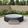Vidaxl Spa Benches con cuscini 2 St Poly Rattan Grey