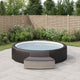 Vidaxl Spa Benches con cuscini 2 St Poly Rattan Grey