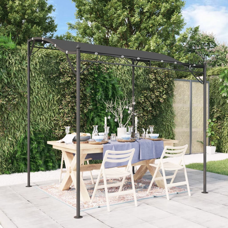 Vidaxl Luifel 2x2,3 m 180 g m² tessuto e antracite in acciaio -colorato