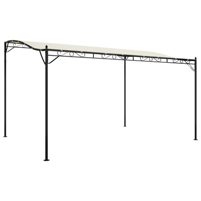 Vidaxl Luifel 4x3 m 180 g m² de tela y crema de acero