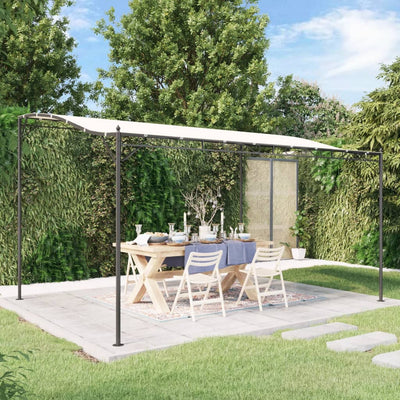Vidaxl Luifel 4x3 m 180 g m² de tela y crema de acero