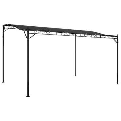 Vidaxl Luifel 4x3 m 180 g m² de tela y acero antracita