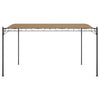 Vidaxl Luifel 4x3 m 180 g m² tessuto e taupe in acciaio
