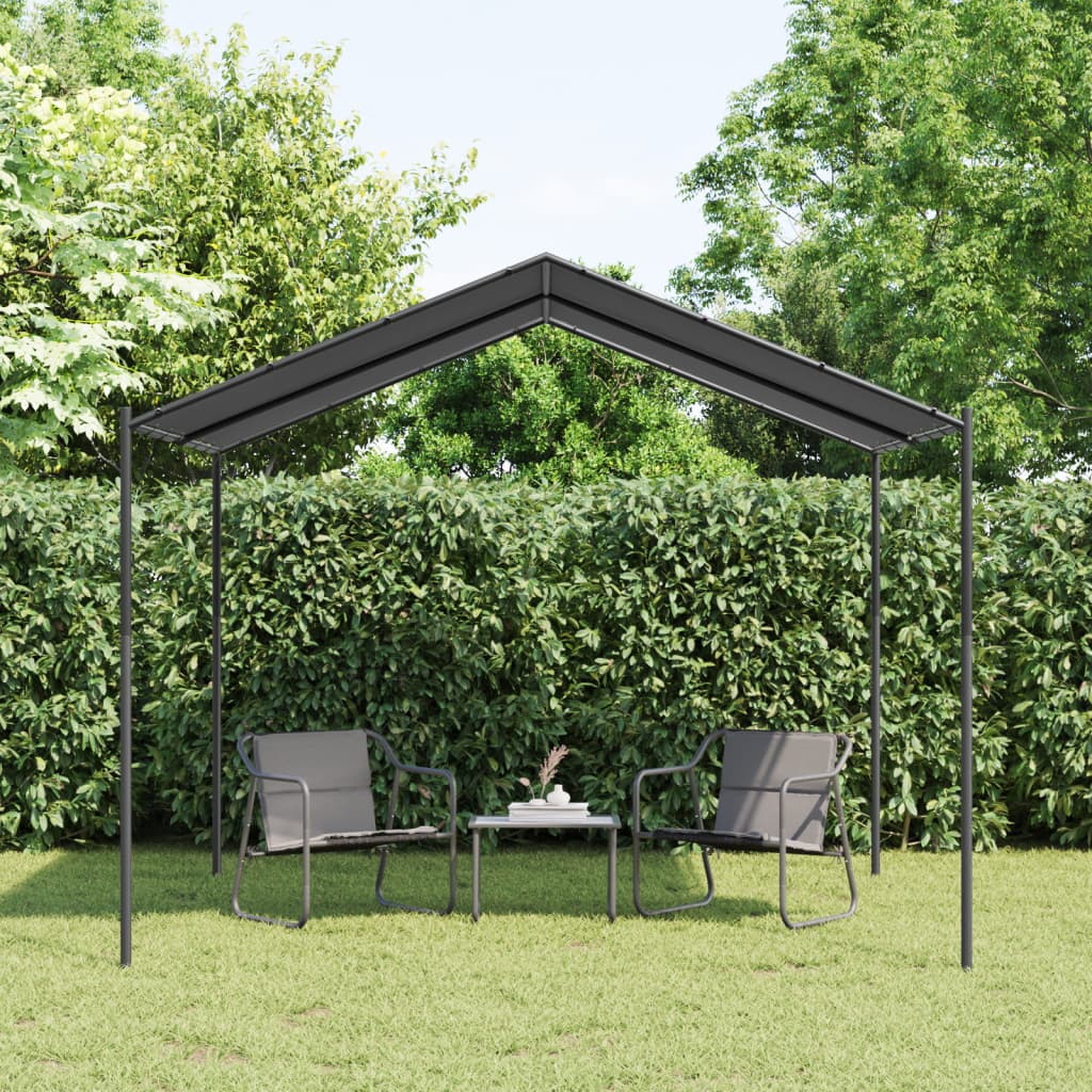 Vidaxl Garden Pavilion 3x3 m in acciaio e tessuto antracite