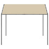 Vidaxl Garden Pavilion 3x3 m de acero y tela beige