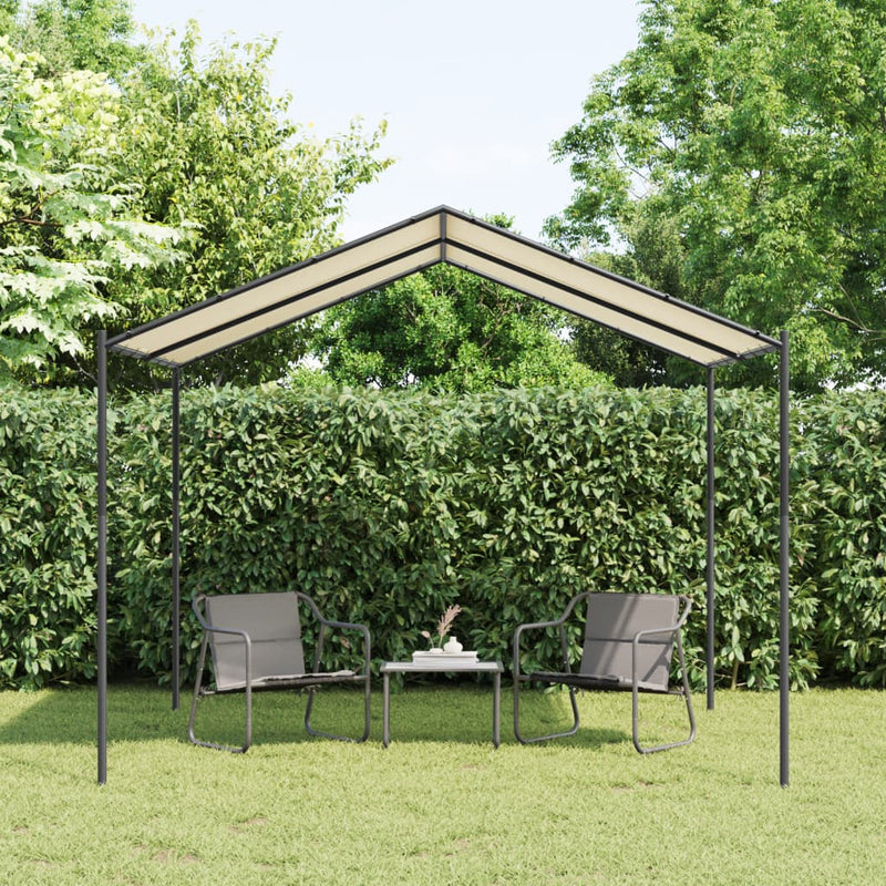 Vidaxl Garden Pavilion 3x3 m Acciaio e tessuto beige