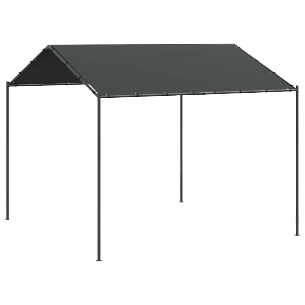 Vidaxl Garden Pavilion 4x4 m in acciaio e tessuto antracite