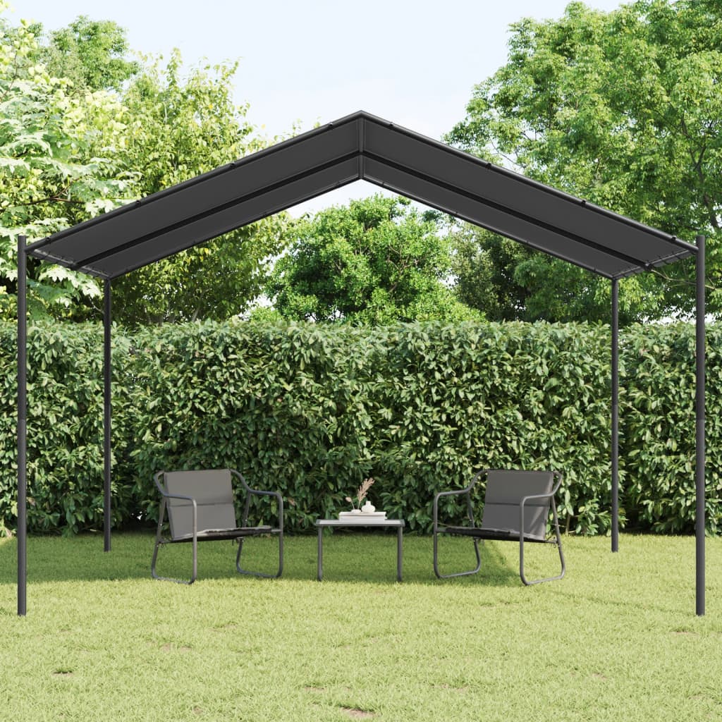 Vidaxl Garden Pavilion 4x4 m in acciaio e tessuto antracite
