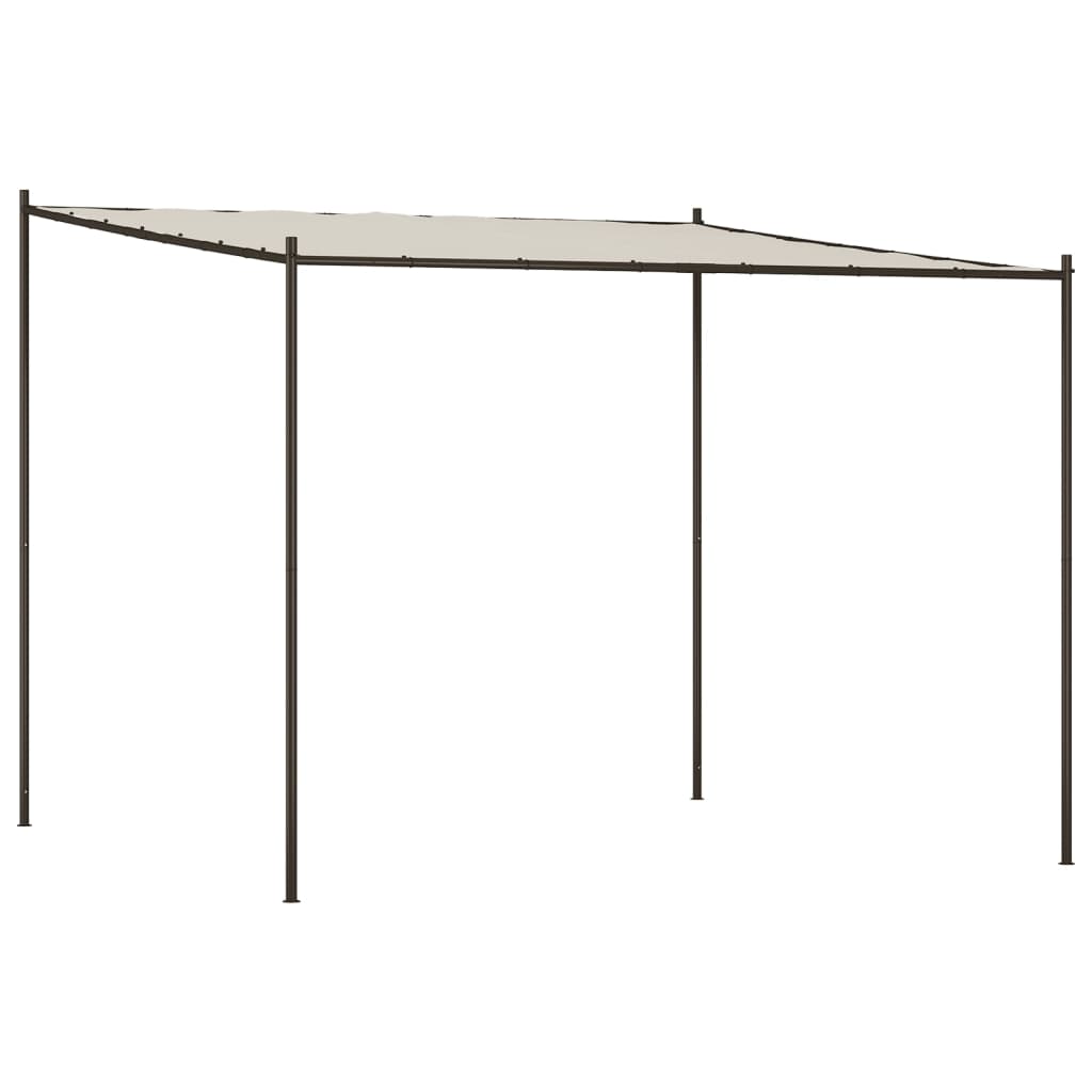 Vidaxl Arbor 3x3 m 180 g m² tessuto e bianco acciaio