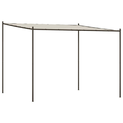 Vidaxl Arbor 3x3 m 180 g m² tessuto e bianco acciaio